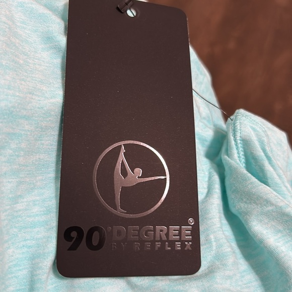 90 DEGREE BY REFLEX nwt Half Zip Pullover Hoodie Htr Aruba Blue. XXL - Picture 12 of 16